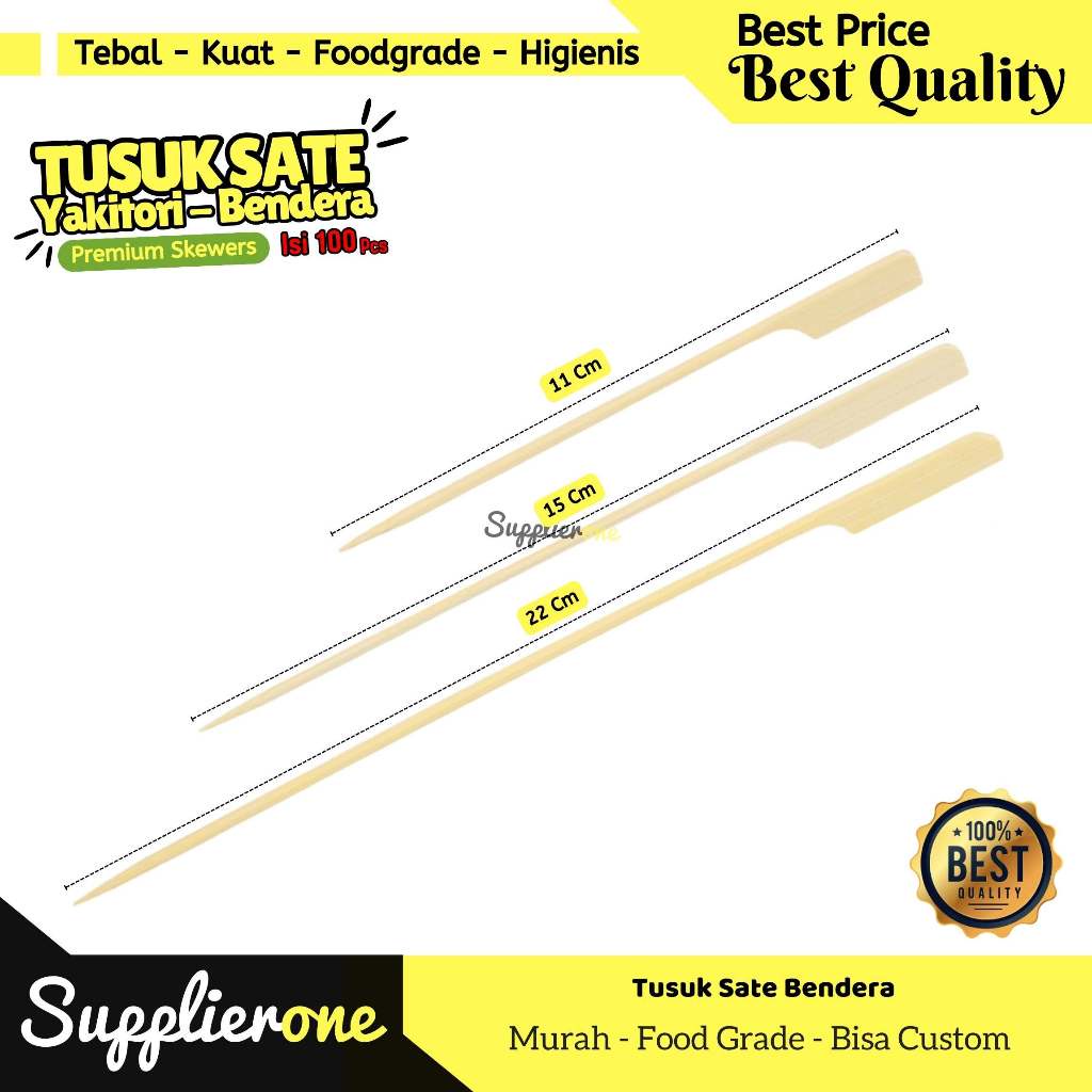 HJE Tusuk Sate Yakitori / Tusuk Sate Bendera / Tusuk Sate / Tusuk Yakitori / Tusukan Sate Jepang /