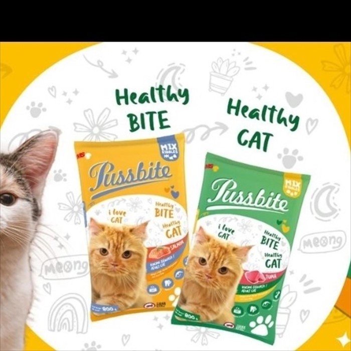 

(PAKET 20PCS) MAKANAN KUCING PUSSBITE 400GR-TUNA
