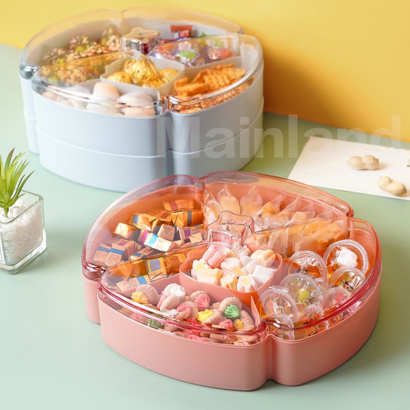 

Mainland Toples Lebaran Bunga Mekar Toples Kue Snack Permen Buah Susun Kontainer Storage Jar HSB660