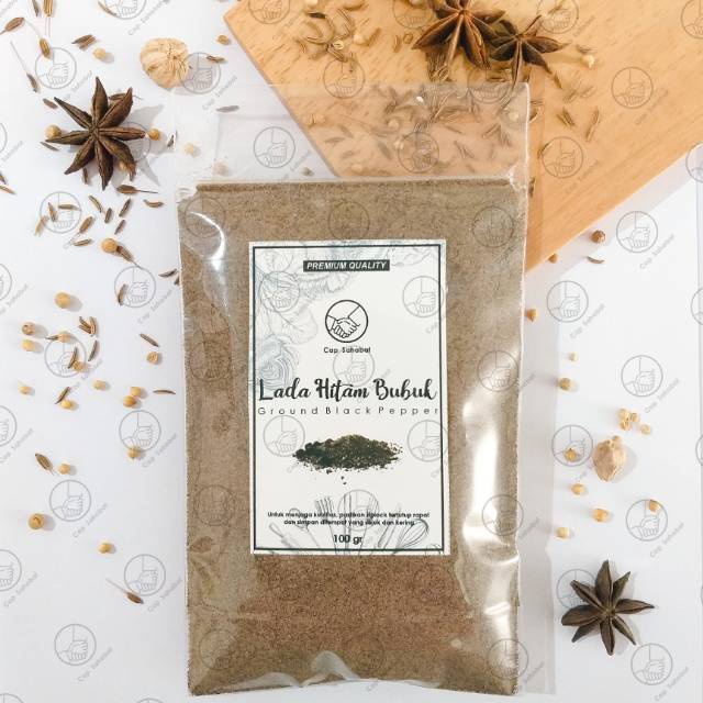

HJE 100gr Lada Hitam Bubuk / Ground Black Pepper / Rempah / JSR 100% PREMIUM QUALITY