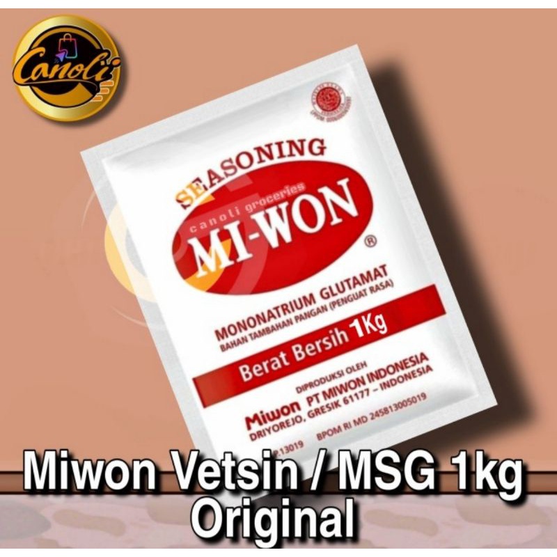 

HJE miwon 1 kg Repack / msg / micin / vetsin / penyedap rasa