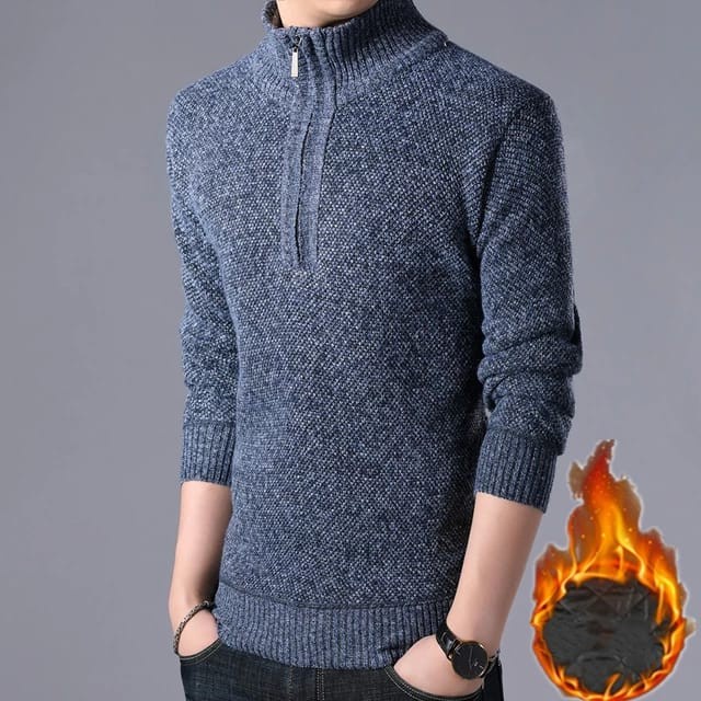 SWEATER RAJUT RESLETING DADA PRIA