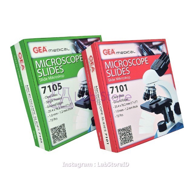 JTTOP" MICROSCOPE SLIDE SLIDE MIKROSKOP OBJECT GLASS KACA PREPARAT GEA 7101