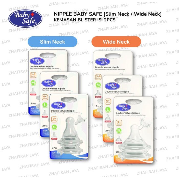 [BISA COD] NIPPLE DOT BABY SAFE WIDE NECK / NIPPLE DOT BABY SAFE SLIM NECK TERMURAH