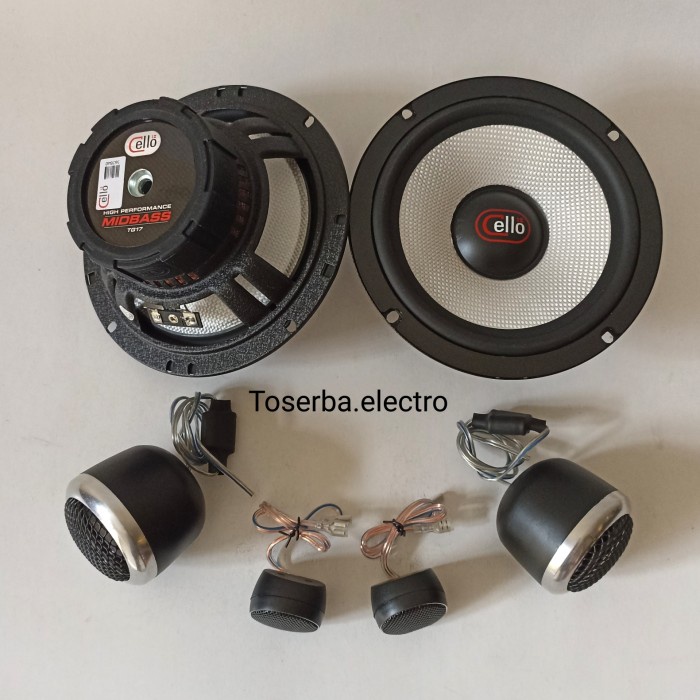 Speaker split 3way Cello custom audio mobil