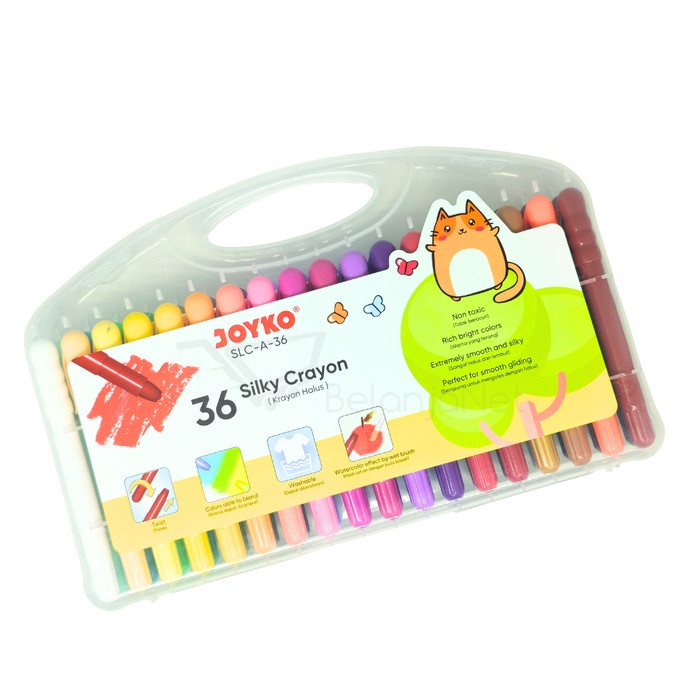 

Silky Crayon Crayon Gel Krayon Halus Joyko SLC-A-36 Warna Color
