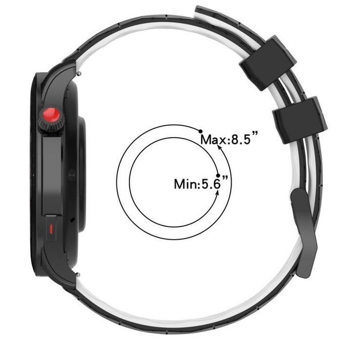 Strap Tali Jam Amazfit T-Rex 2 Trex 2 Model 3D Cubes Two Tone Rubber Good Quality