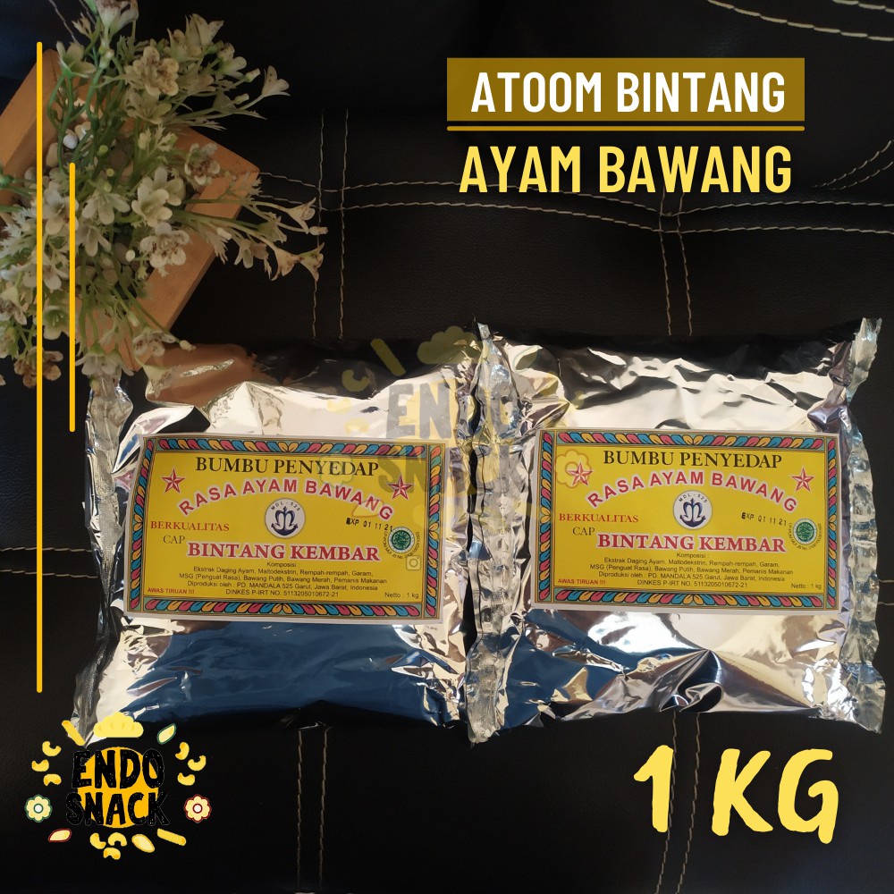 

HJE 1 KG Bumbu ATOM BINTANG MDL-525 Bumbu Penyedap Rasa Ayam Bawang Baso Aci