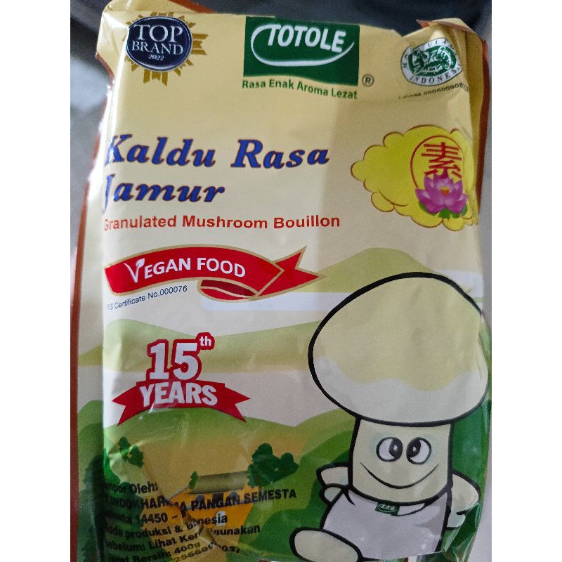 

HJE TOTOLE KALDU JAMUR 400 GRAM EXP 2024