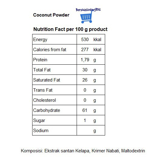 

HJE Santan Bubuk / Coconut Cream Powder - 1kg