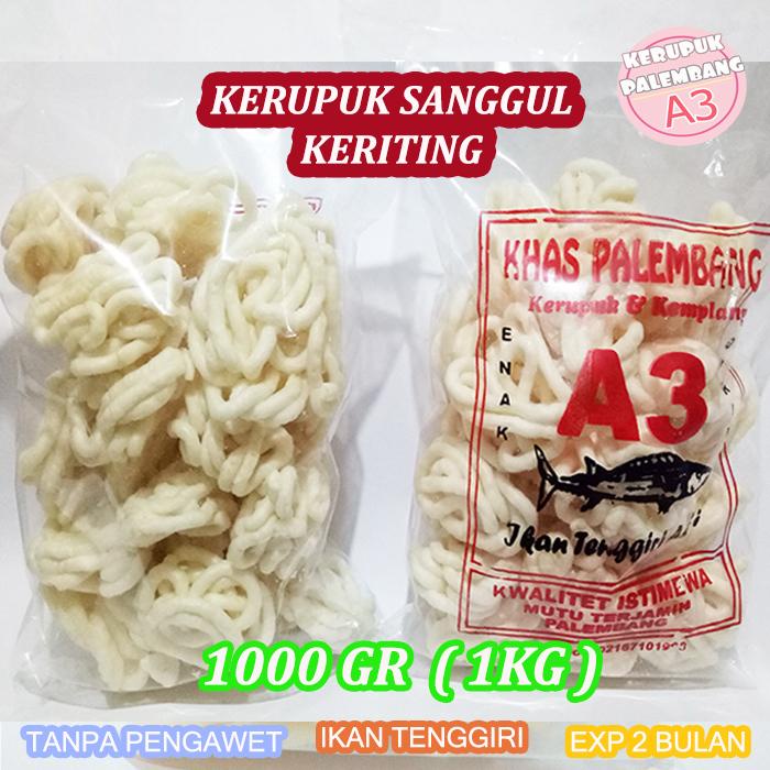 

KERUPUK SANGGUL 1 KG IKAN TENGGIRI KEMPLANG KERITING IKAN TENGGIRI 1 KG