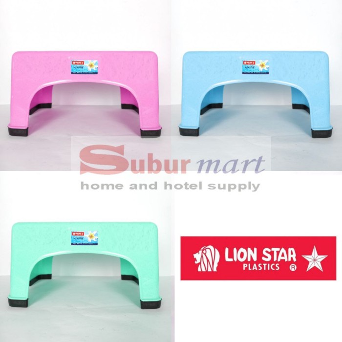 YiY- LION STAR BANGKU PLASTIK SEGI JEPANG / BANGKU KECIL / JOJODOG G-12