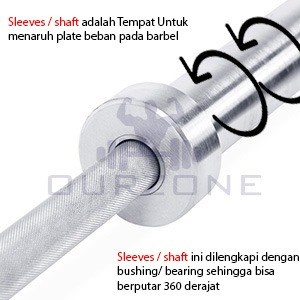 nov OLYMPIC BAR Stik Barbel Lurus Dumbell Straight Bar 180cm