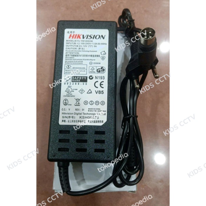 SALE  ADAPTOR HIKVISION 5A / ADAPTOR CCTV READYY