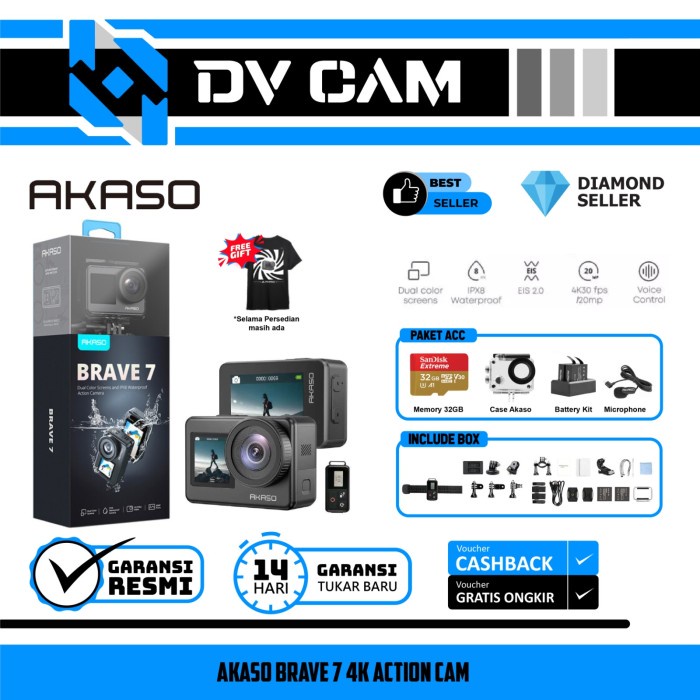 Akaso Brave 7 4K Action Cam Camera Akaso Brave7