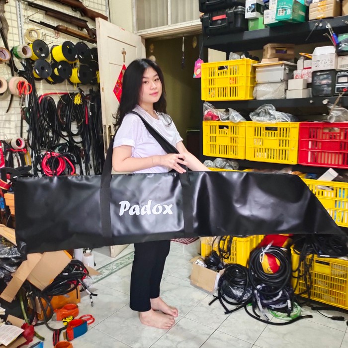 padox tas speargun PVC 170x40cm tas long Fin bag Spearfishing scuba