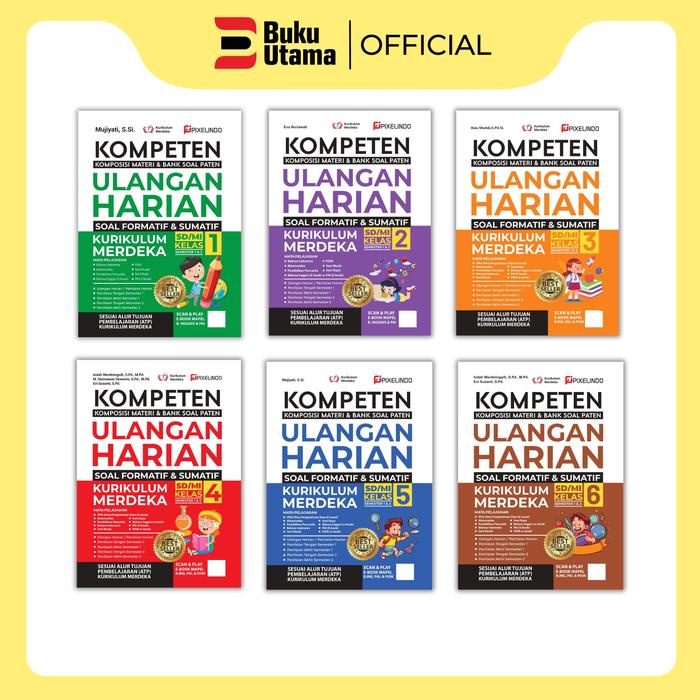 

Buku Kompeten Ulangan Harian Kurikulum Merdeka Kelas 1 Sampai Kelas 6 (Mencakup Ulangan Harian, Pts,