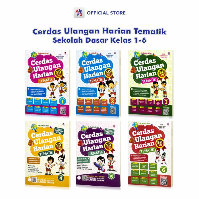 

Buku Anak Sekolah Cerdas Ulangan Harian Tematik Sd/Mi Kelas 1-6 / Pustaka Baru Press - Pb