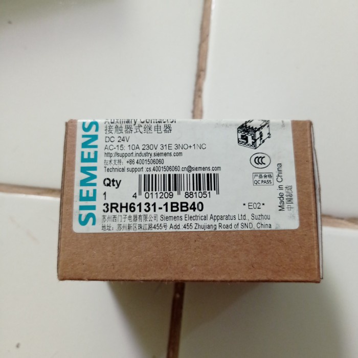 kontaktor siemens 3RH6131-1BB40 DC 24V 24VDC