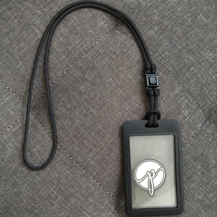 

[tmr] - minimalist Lanyard ID Card nametag dua sisi lanyard govo lanyard coach