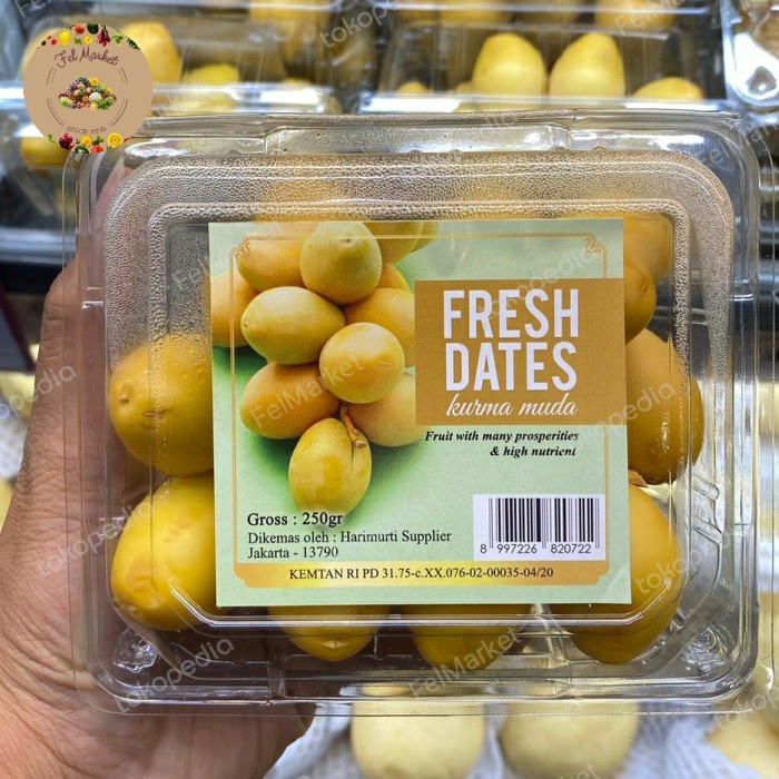 

Kurma Yellow Muda / Kurma Kuning / Buah Kurma Muda / 500 grm