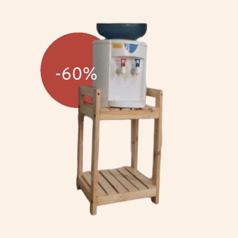 DISKON RAK DISPENSER / RAK RICE COOKER / RAK AKUARIUM / RAK KAYU SUSUN 3 / RAK KAYU SUSUN 2 / MEJA