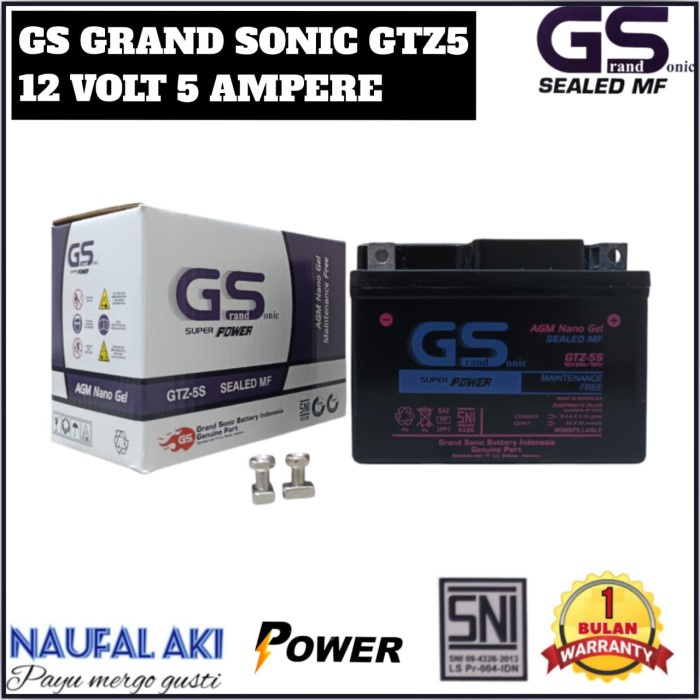 Aki Motor Honda Beat FI ESP CBS Karbu street Vario 110 aki kering 4 Ah