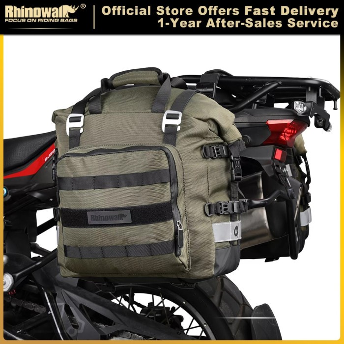 Rhinowalk Motorcycle SaddleBag 20L-30L Universal Side Bag With