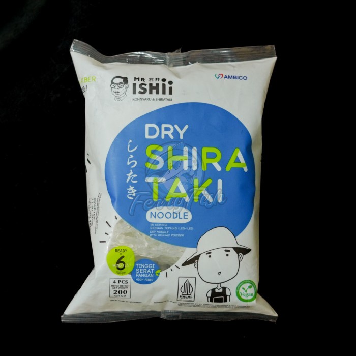 

Ambico Dry Shirataki / Ito Komnyaku / mie kering 250gr