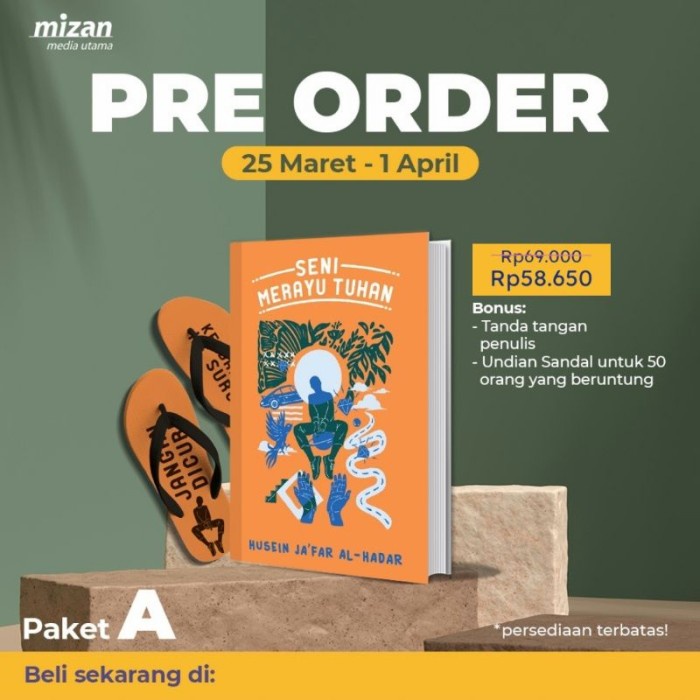 Buku Seni Merayu Tuhan + Ttd - Husain Ja'Far Al-Hadar