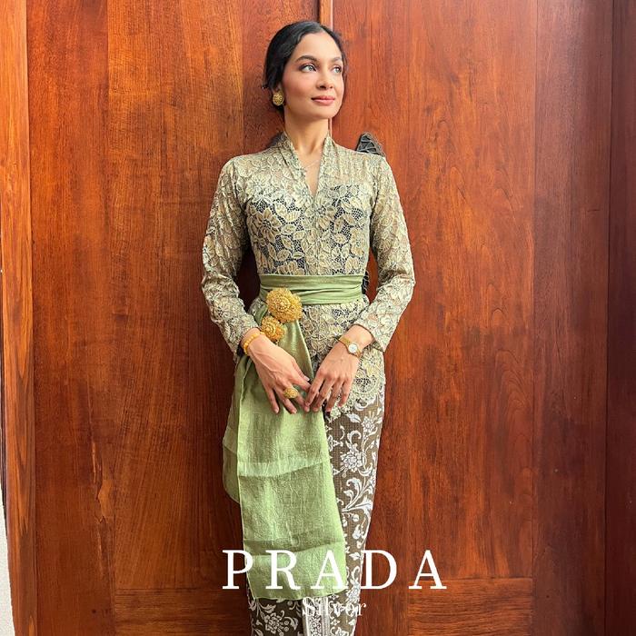Terbaru Setelan Kebaya Kartini Stretch Prad Bali Modern