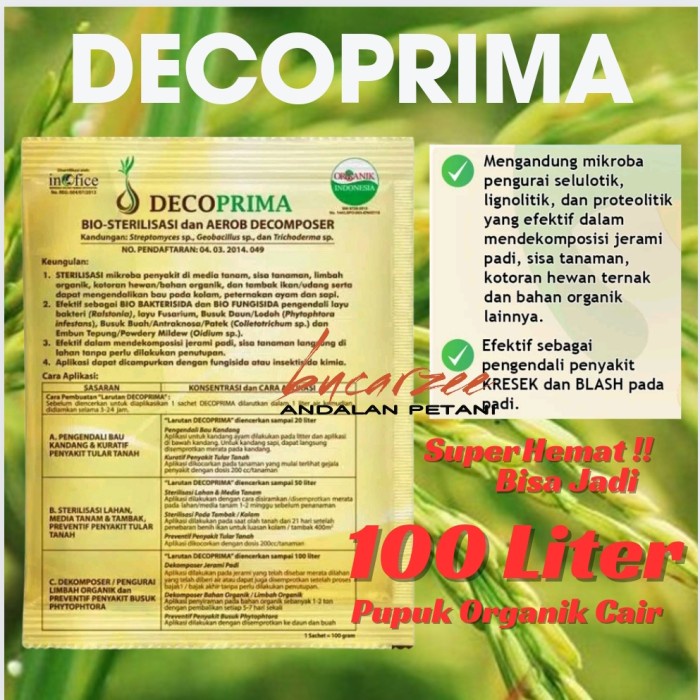 ADT- DECOPRIMA - BIO DECOMPOSER 100 gram