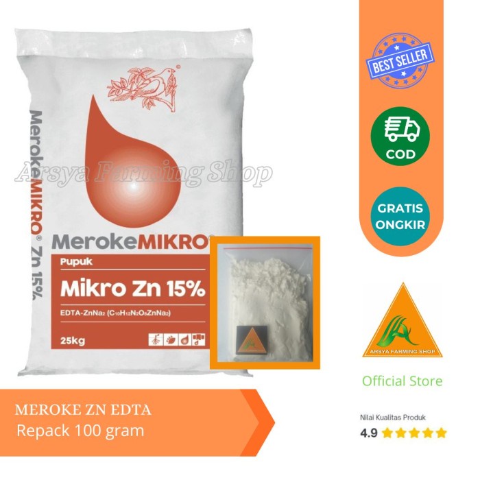 ADT- Meroke Mikro Zn 100 Gram Pupuk Mikro Zink