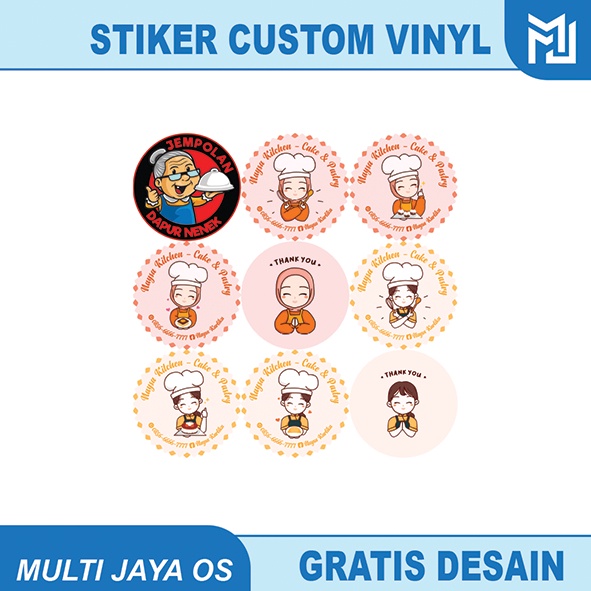 

IK! stiker custom label produk 32x48cm lembaran