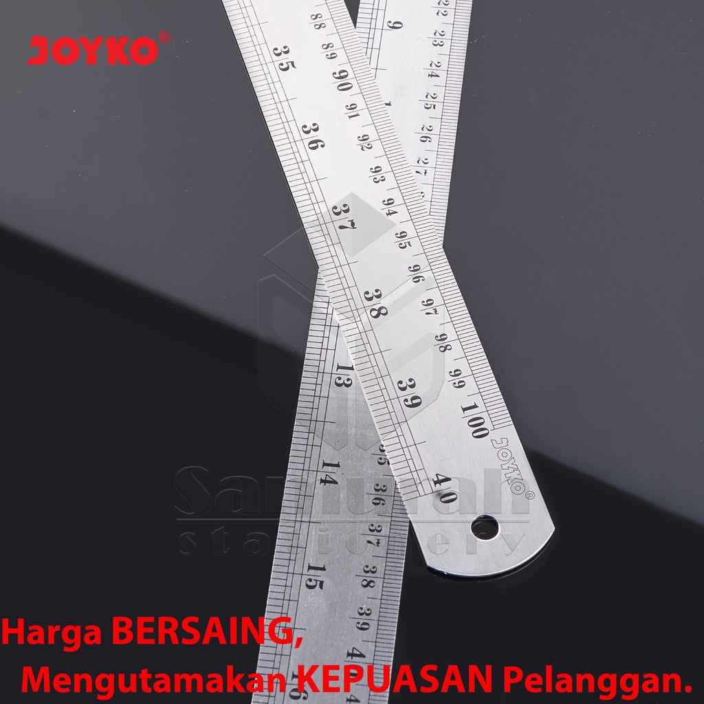 

iK! Penggaris Besi Joyko 100 cm RL-ST100 / PCS / Ruller Stainless 1 Meter