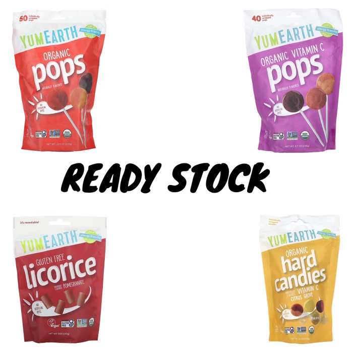 

Terlaris Permen Organik Yumearth Organic Pops Vitamin C Assorted Flavors Vegan Ready
