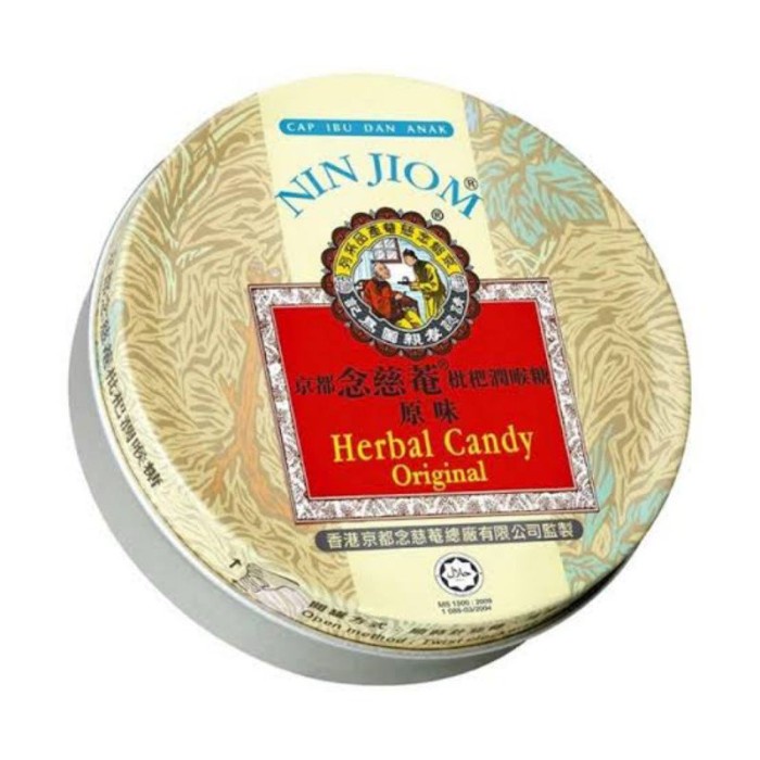 

Diskon Nin Jiom Herbal Candy Original Tin 60Gr Obat Permen Batuk Tenggorokan Ready
