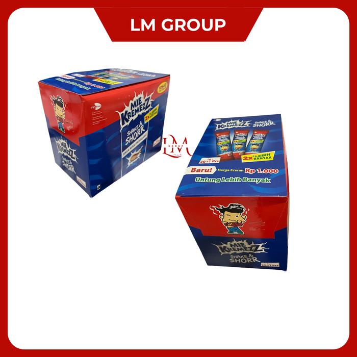 

Ready Mie Kremezz Shake & Shorr 1000 Isi 20+1 Bungkus @16Gr Lm Snack