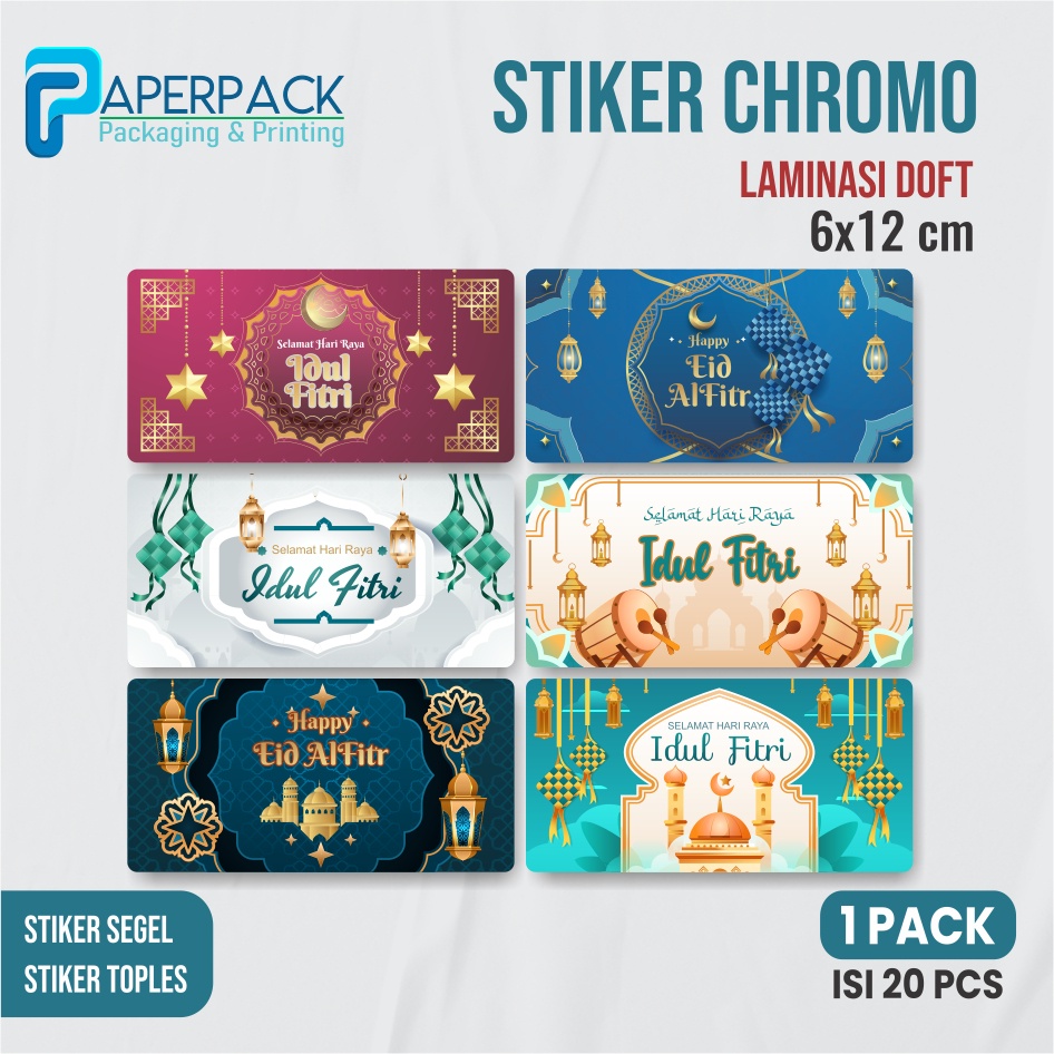 

IK! Sticker Label Idul Fitri Sticker Ramadan Toples Kue Kering Kado Hadiah Lebaran Cookis Hampers