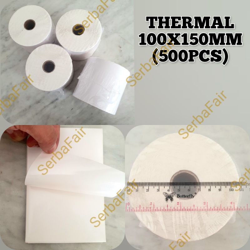 

IK! Label Barcode 100 x 150 / Kertas Sticker Thermal Resi 100x150MM WINSTAR ISI 500 PREMIUM SPEC