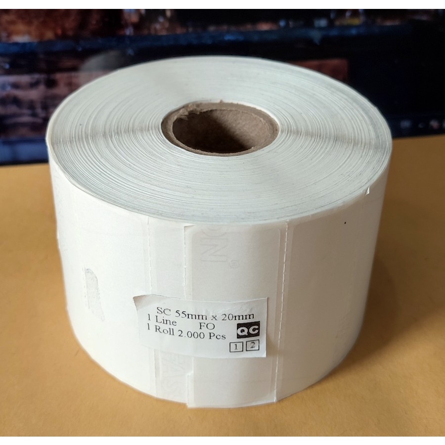 

IK! ETIKET LABEL SEMICOATED 55x20 ISI 2000PCS STIKER BARCODE 55 X 20