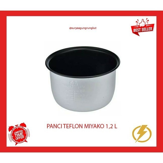 PANCI TEFLON MAGIC COM MIYAKO 1,2 LITER