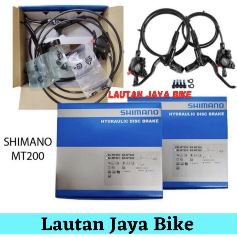 brake hydraulic shimano mt200 Rem hidrolik sepeda Shimano mt 200