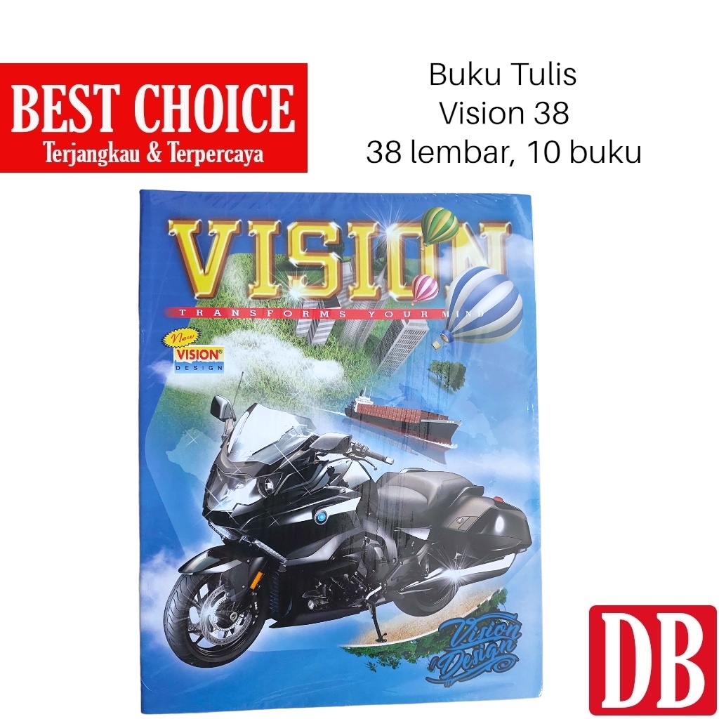 

IK! Buku tulis Vision 38 lembar (10 pcs)