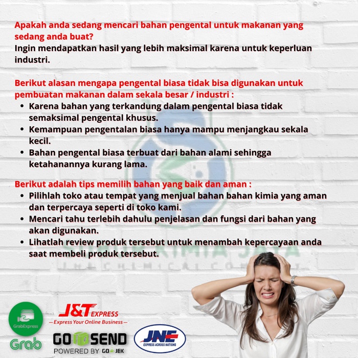 

HJK Soda Ash Light Food Grade / Natrium Karbonat / Sodium Karbonat 1 Kg