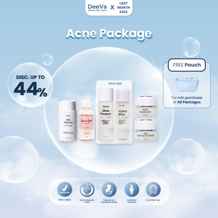 DeeVa Derma Soft Skin - Paket Acne (with Acne Spot Treatment)