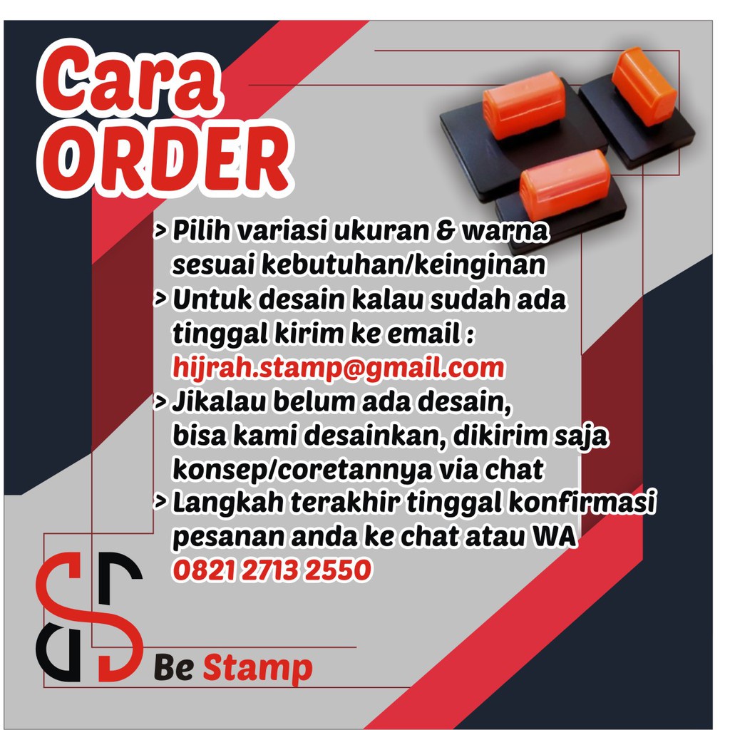 

iK! Cetak Stempel Flash Jumbo Untuk Plastik, CUP, Kardus/Label DLL BONUS TINTA