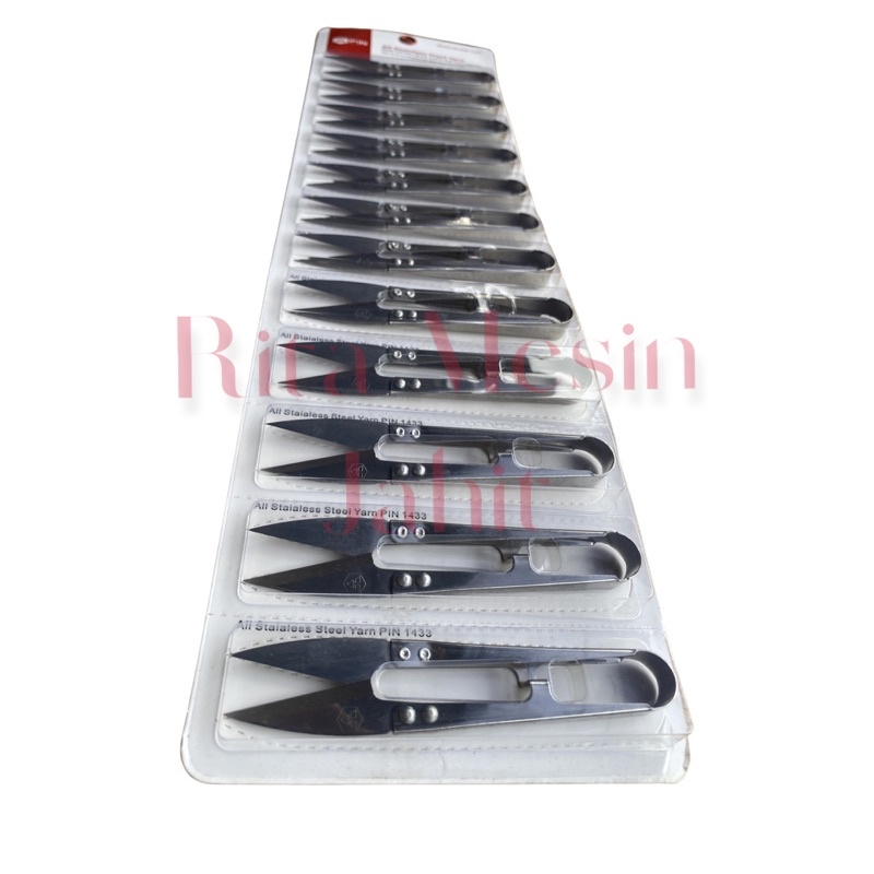 

iK! satu lusin gunting benang stainless -1433