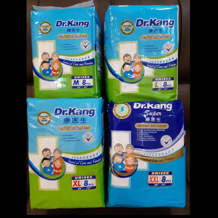 Ready Dr.Kang Diapers Dewasa & Orang Tua tipe Perekat size M, L, XL, XXL