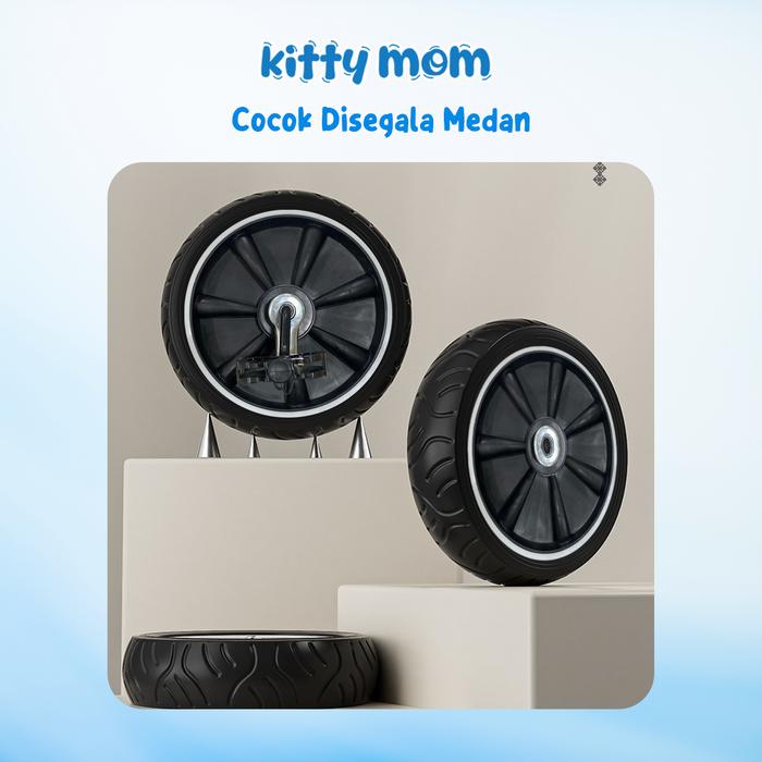 Promo Kitty Mom - Sepeda Anak Roda 3 Bayi 1 Tahun Travelling Tricycle Multifungsi Bisa Putar Dan